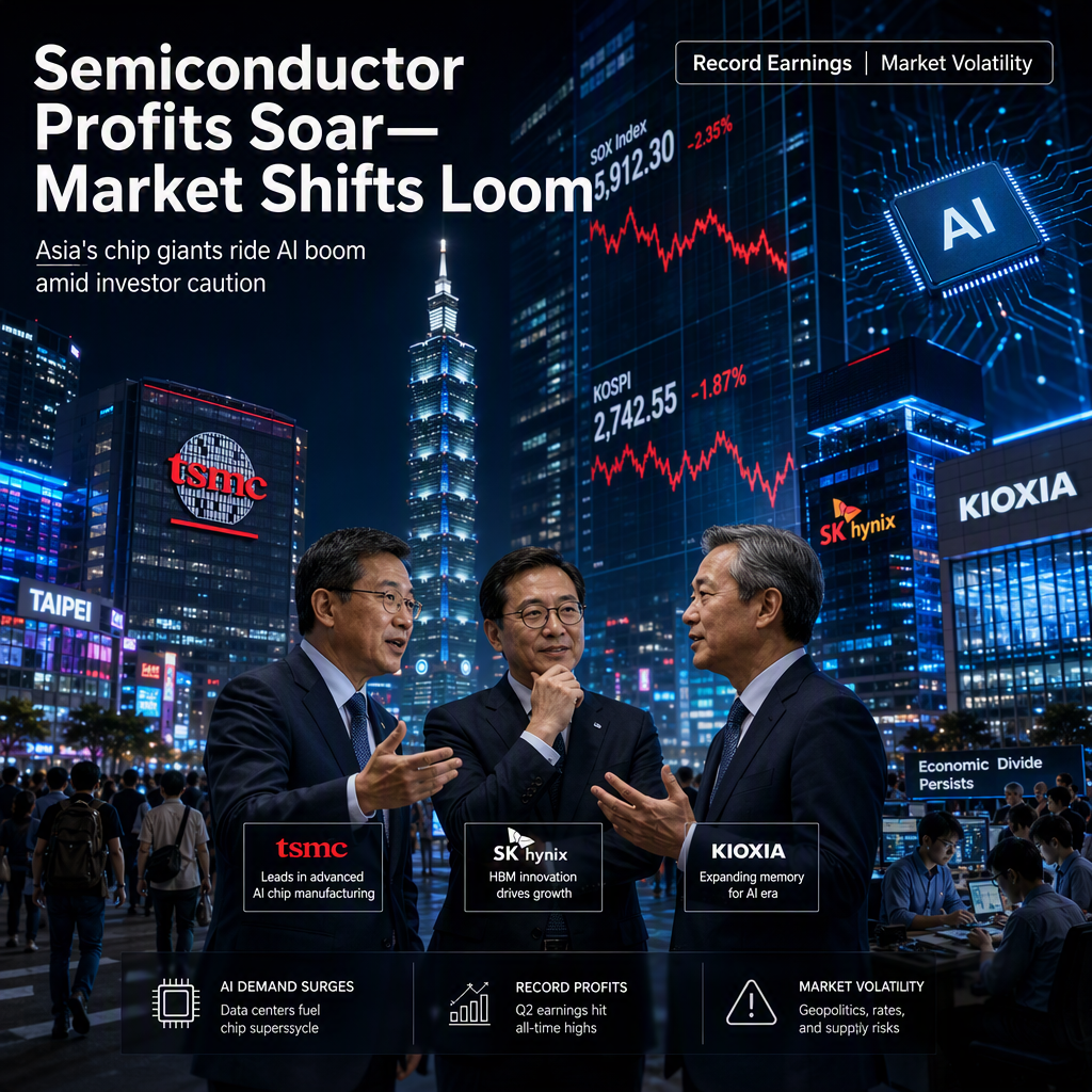 Asian Semiconductor Giants See Record Profits Amid AI Boom, But Market Volatility Persists
