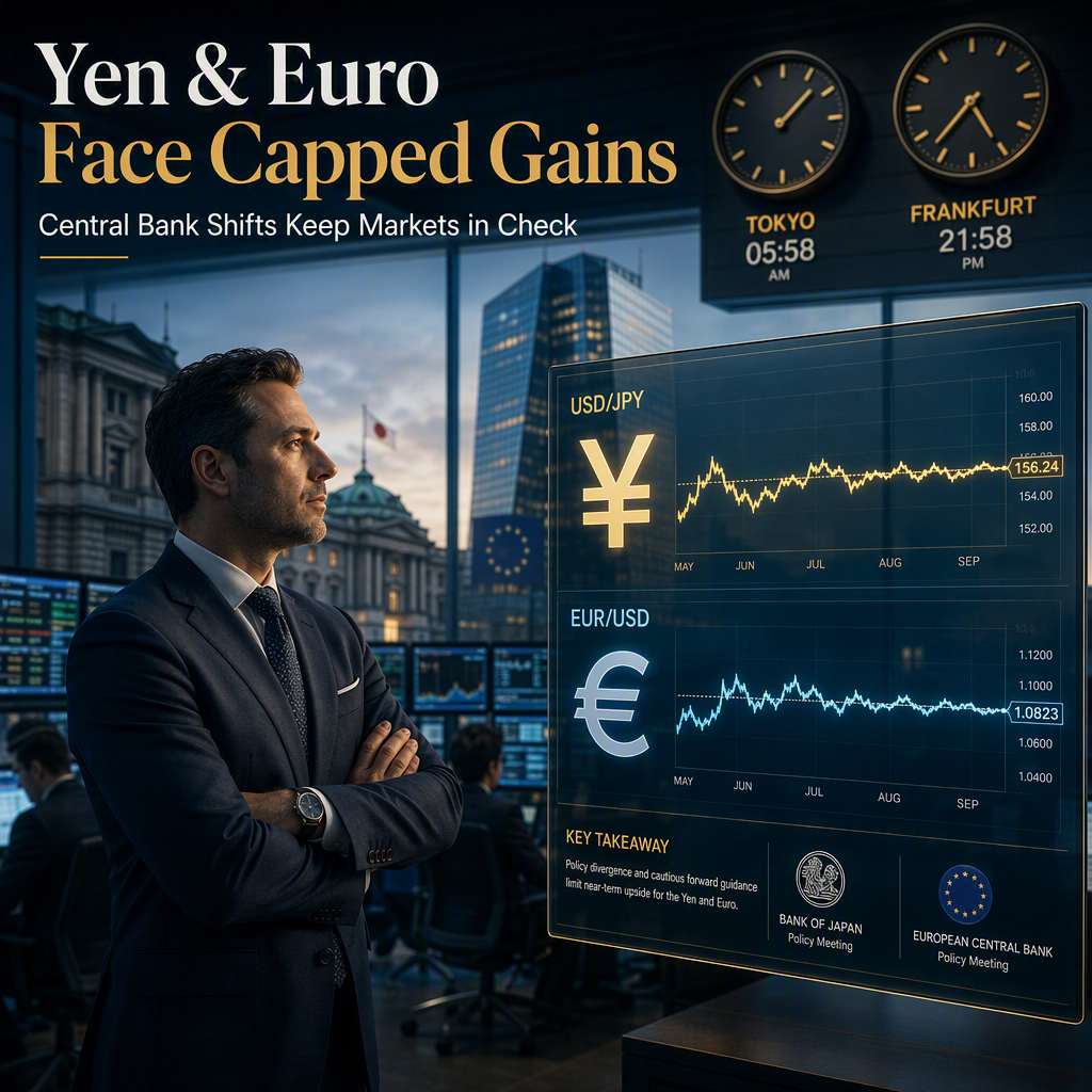 Scotiabank Sees Limited Near-Term Upside for Yen and Euro Amid Central Bank Policy Shifts