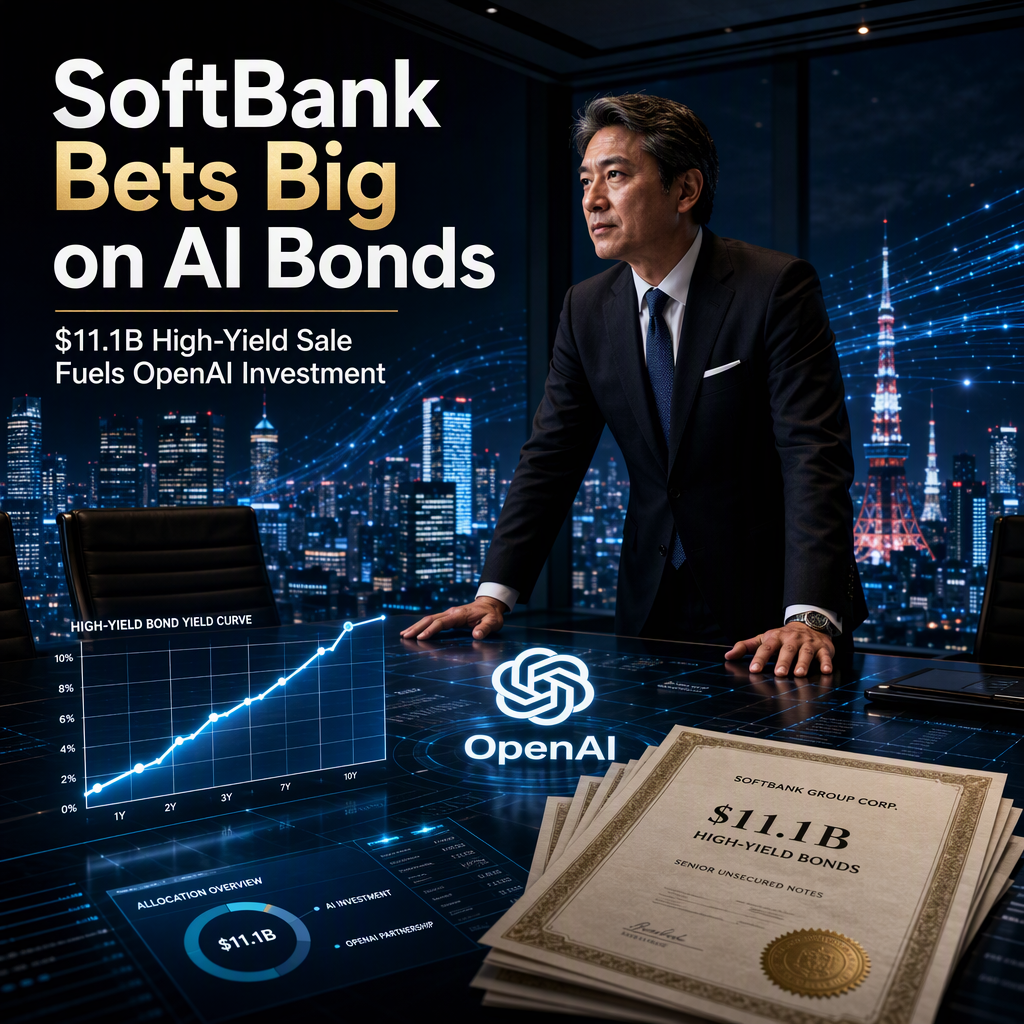 SoftBank Group Launches Record $11.1 Billion High-Yield Bond Sale to Invest in OpenAI