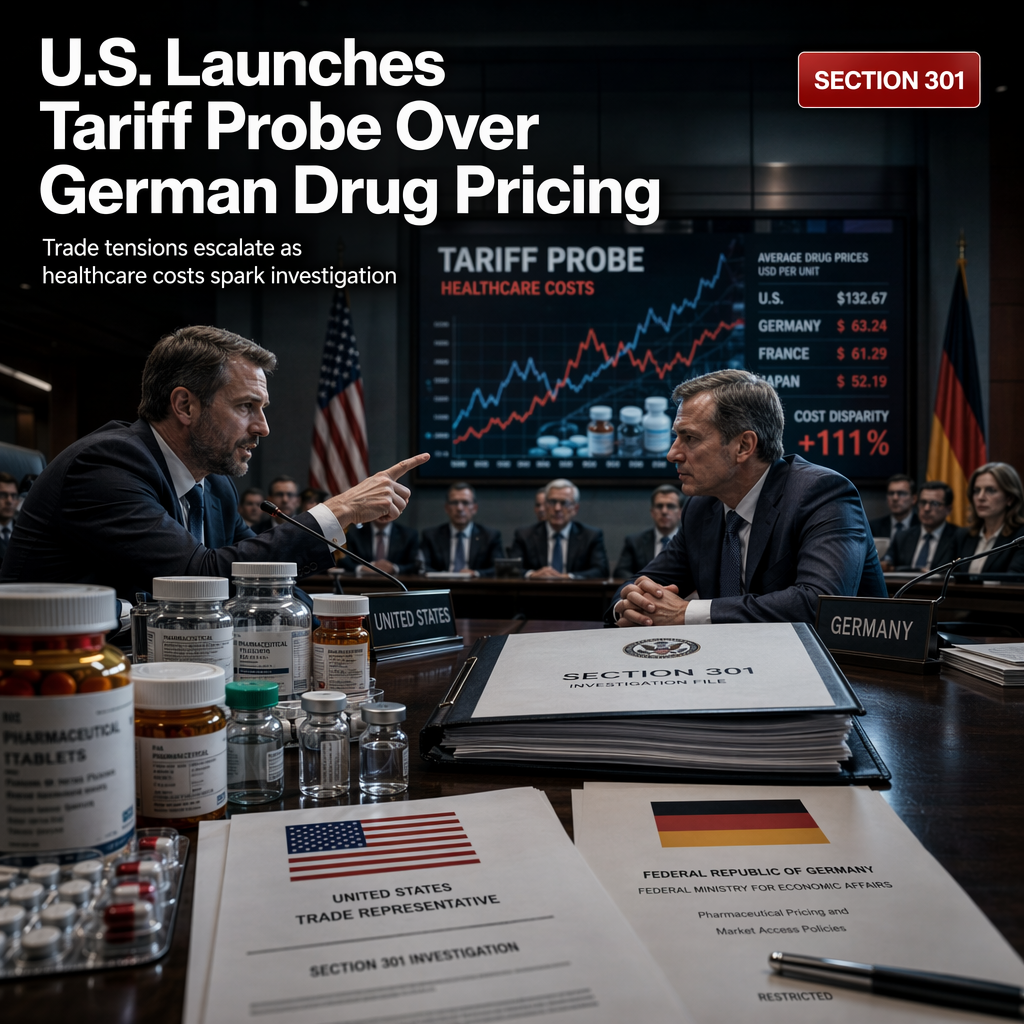 U.S. Initiates Tariff Probe Into Germany’s Drug Pricing Policies Amid Cost Dispute