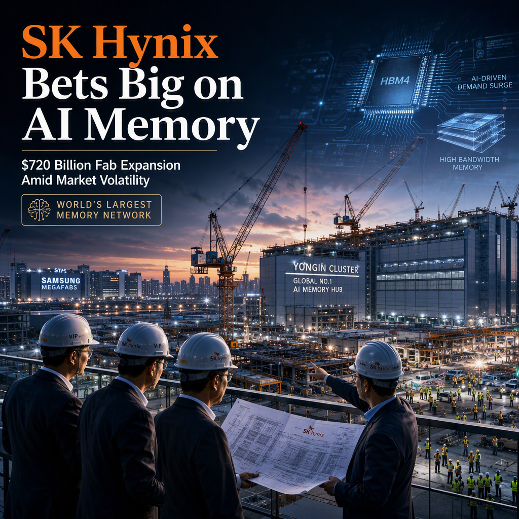 SK Hynix Launches $720 Billion Memory Fab Expansion Amid AI-Driven Demand Surge