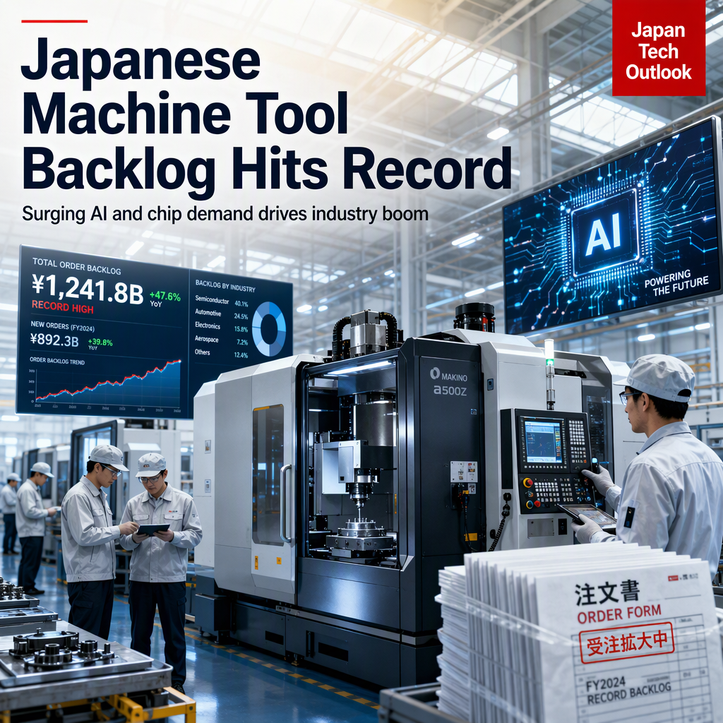 Japanese Machine Tool Makers Hit Record Order Backlog Amid AI and Chip Boom