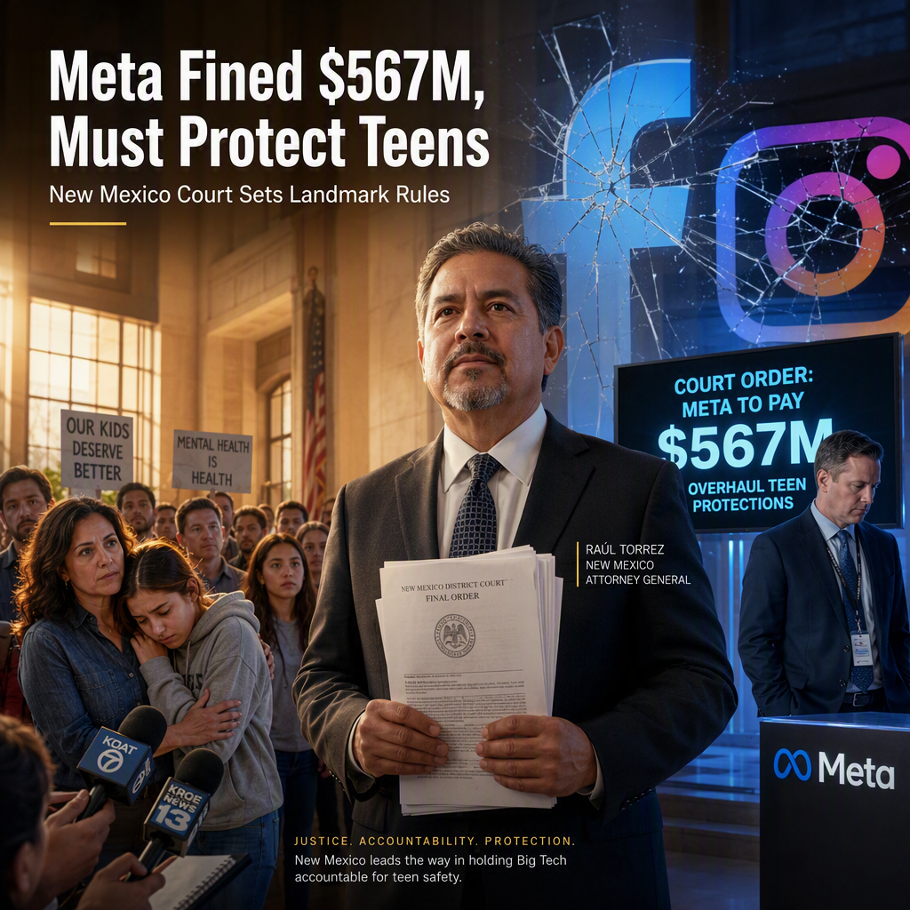 New Mexico Court Orders Meta to Pay $567 Million and Overhaul Teen Protections on Facebook and Instagram