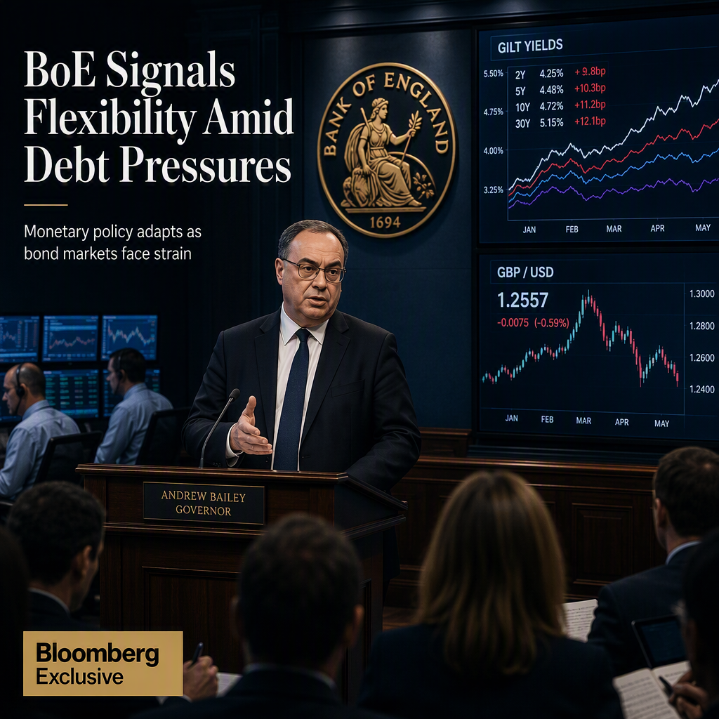 BoE Governor Bailey Emphasizes Policy Flexibility Amid Bond Market Pressures