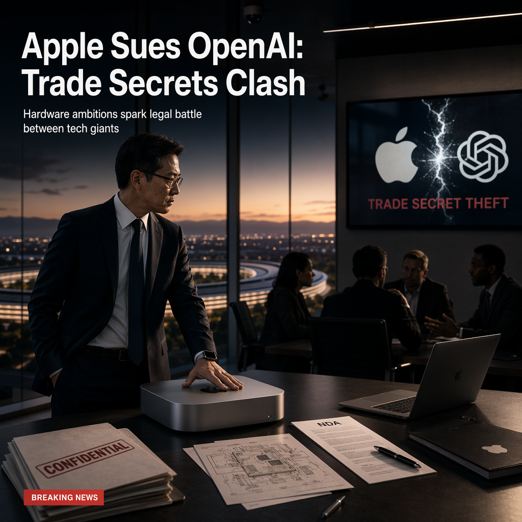 Apple Sues OpenAI for Alleged Trade Secret Theft in Hardware Development Dispute
