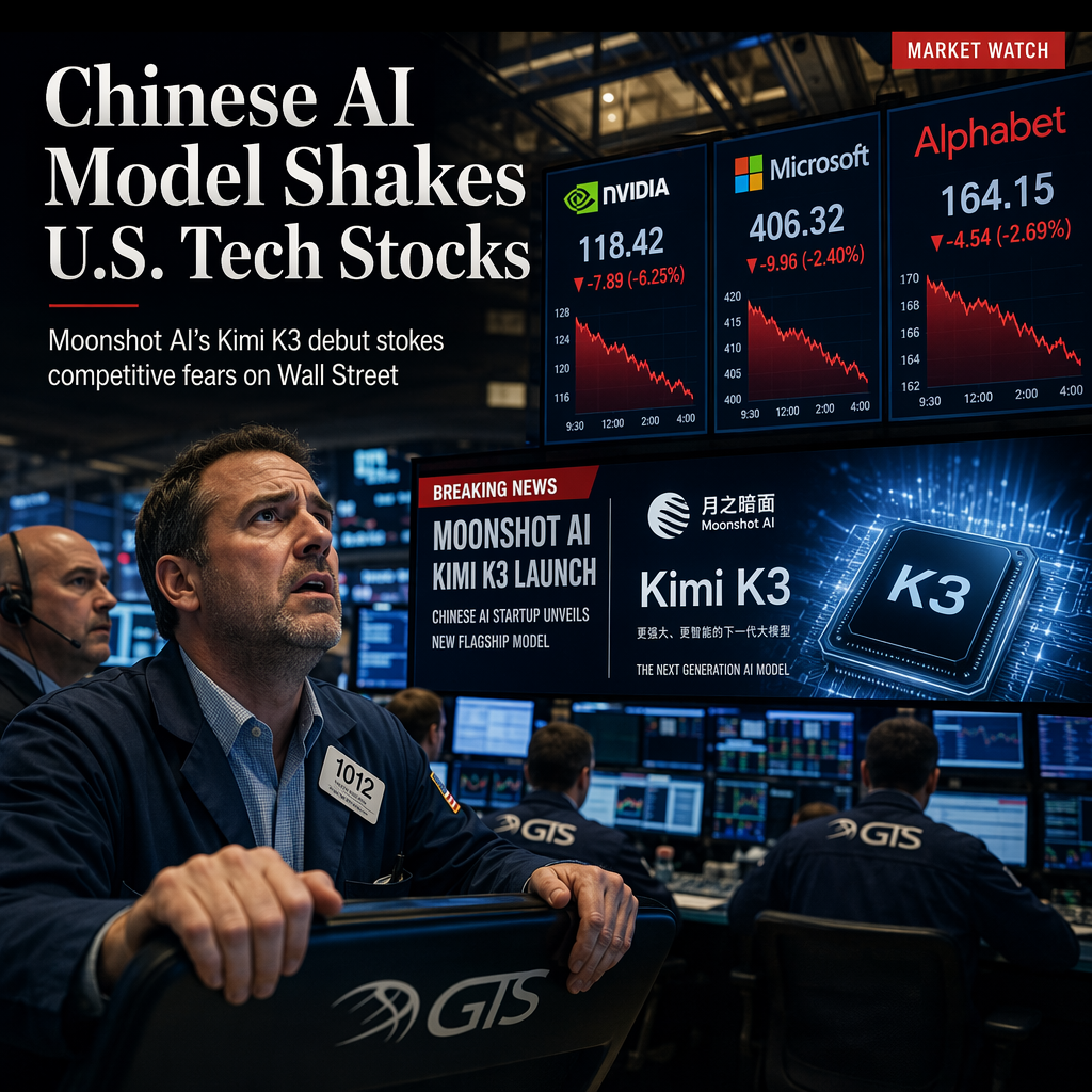 Nvidia and U.S. Tech Stocks Slide as Chinese AI Model Sparks Competitive Fears