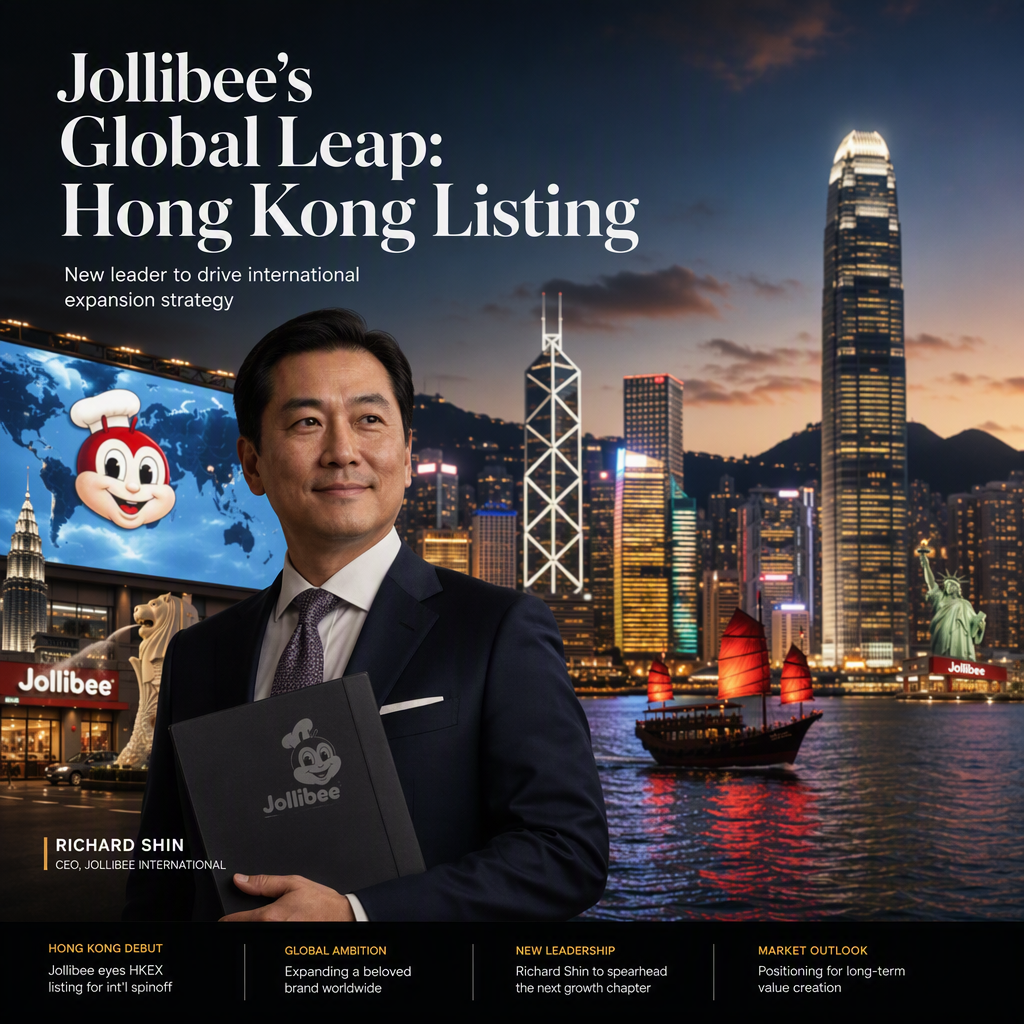 Jollibee Plans Hong Kong Listing for International Spinoff, Appoints New Leader