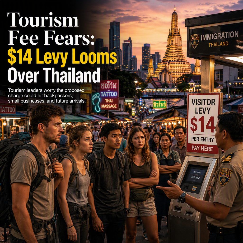 Thai Tourism Industry Raises Concerns Over Proposed $14 Visitor Levy Impacting Backpackers