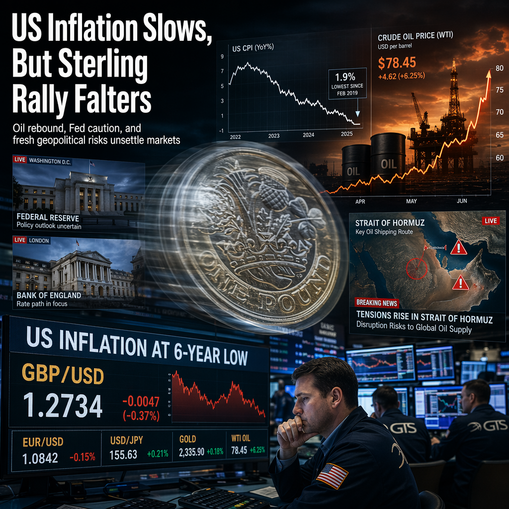 US Inflation Hits Six-Year Low, But Pound Sterling Rally Fades Amid Oil Price Rebound and Geopolitical Tensions
