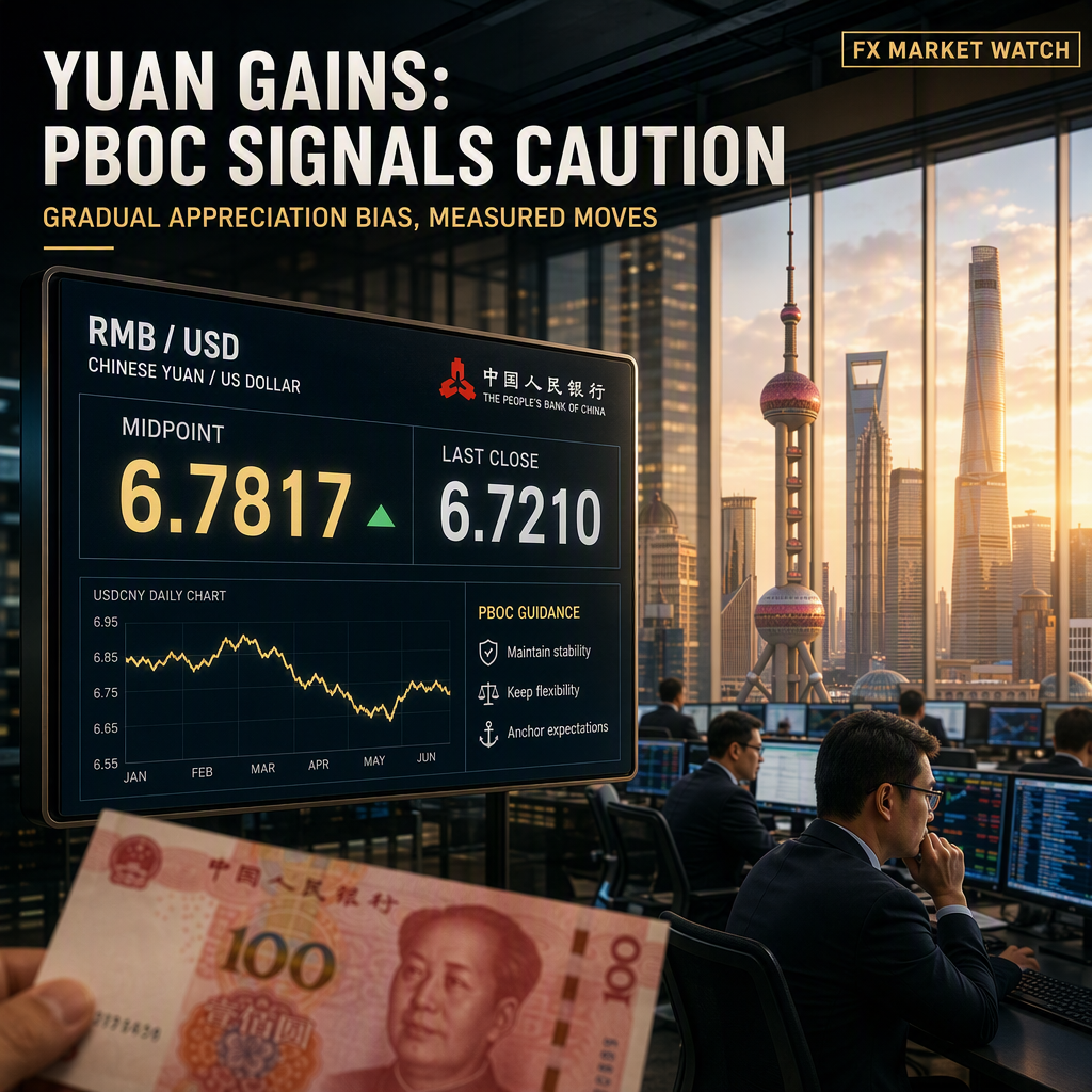 Chinese Yuan Shows Gradual Appreciation Bias as PBoC Signals Cautious Approach