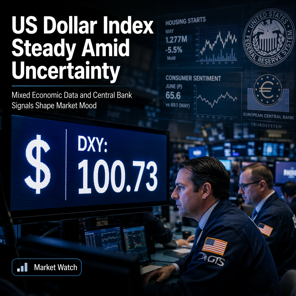 US Dollar Index Holds Steady as Mixed Economic Data and Central Bank Expectations Shape Market Sentiment