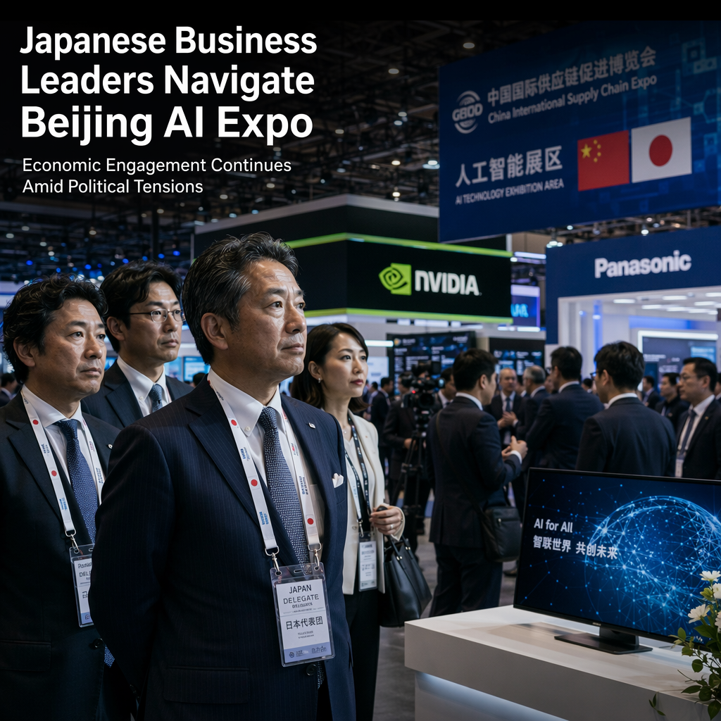 Japanese Business Delegations Attend Beijing AI Expo Amid Strained Sino-Japanese Relations