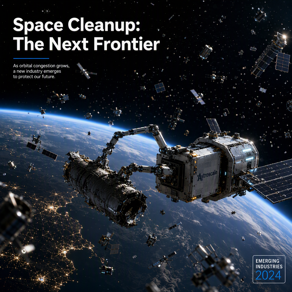 Space Debris Cleanup Emerges as a Nascent Industry Amid Rising Orbital Congestion