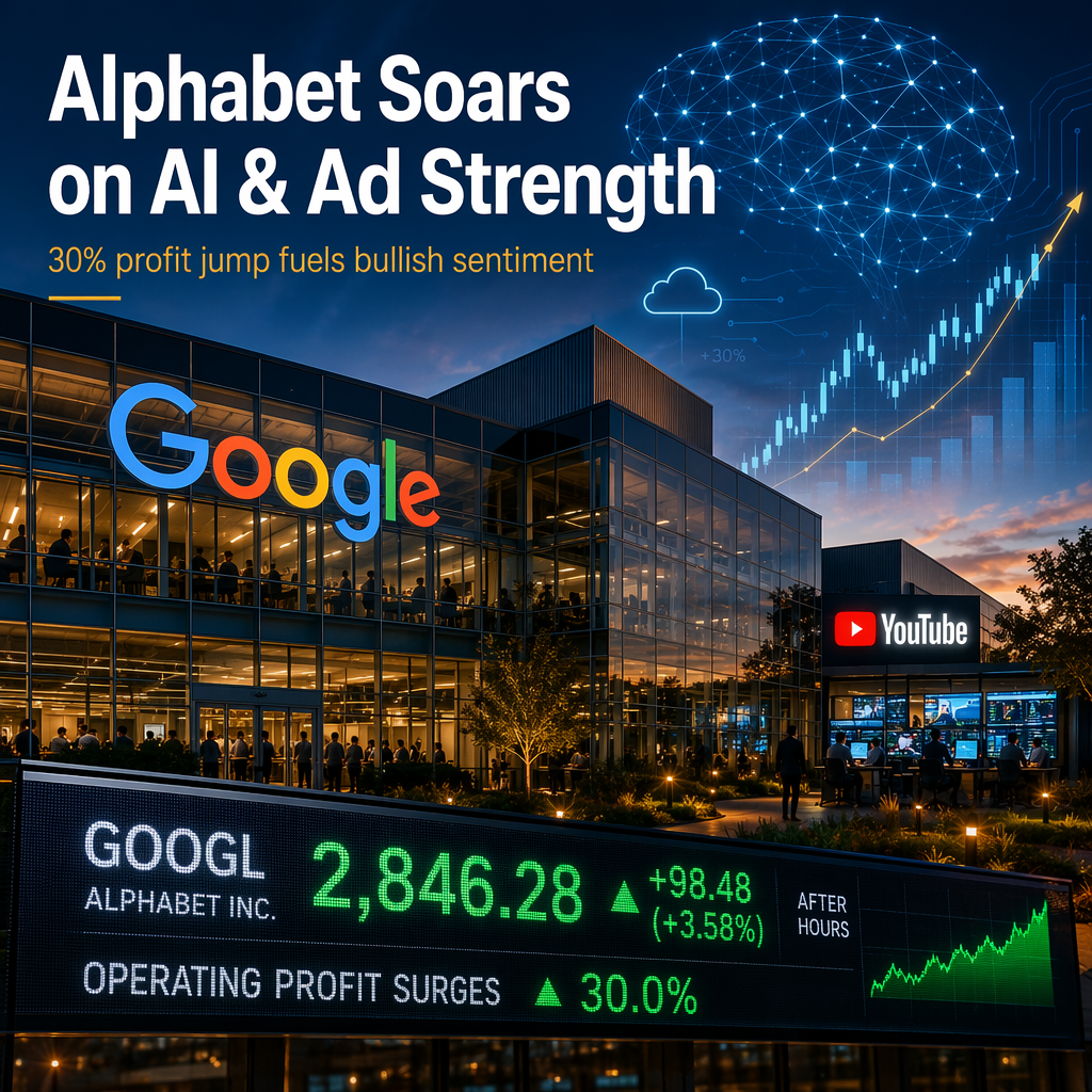 Alphabet Reports 30% Surge in Operating Profit on Strong Ad and AI Growth
