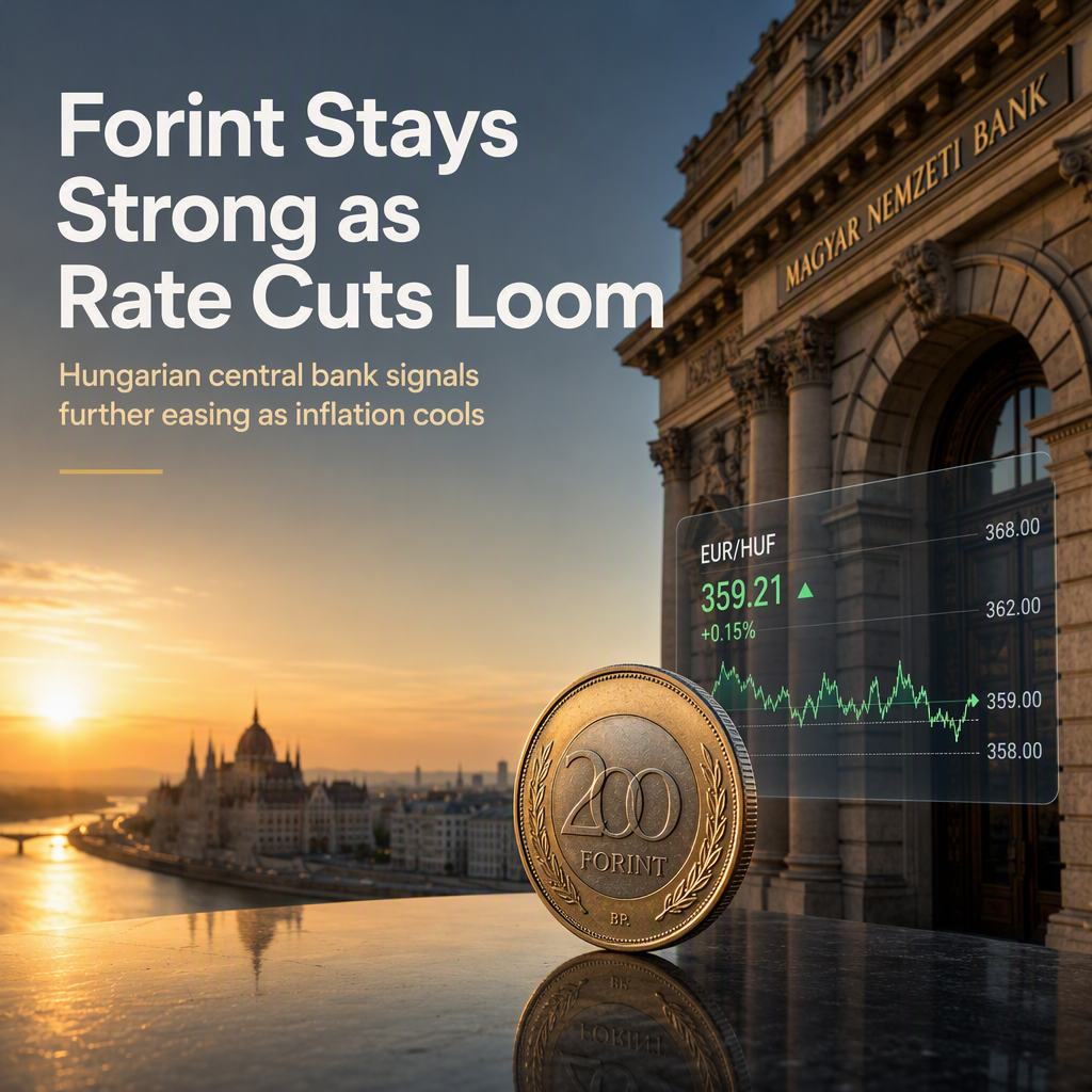 Hungarian Forint Holds Firm as Central Bank Eyes Further Rate Cuts Amid Softer Inflation