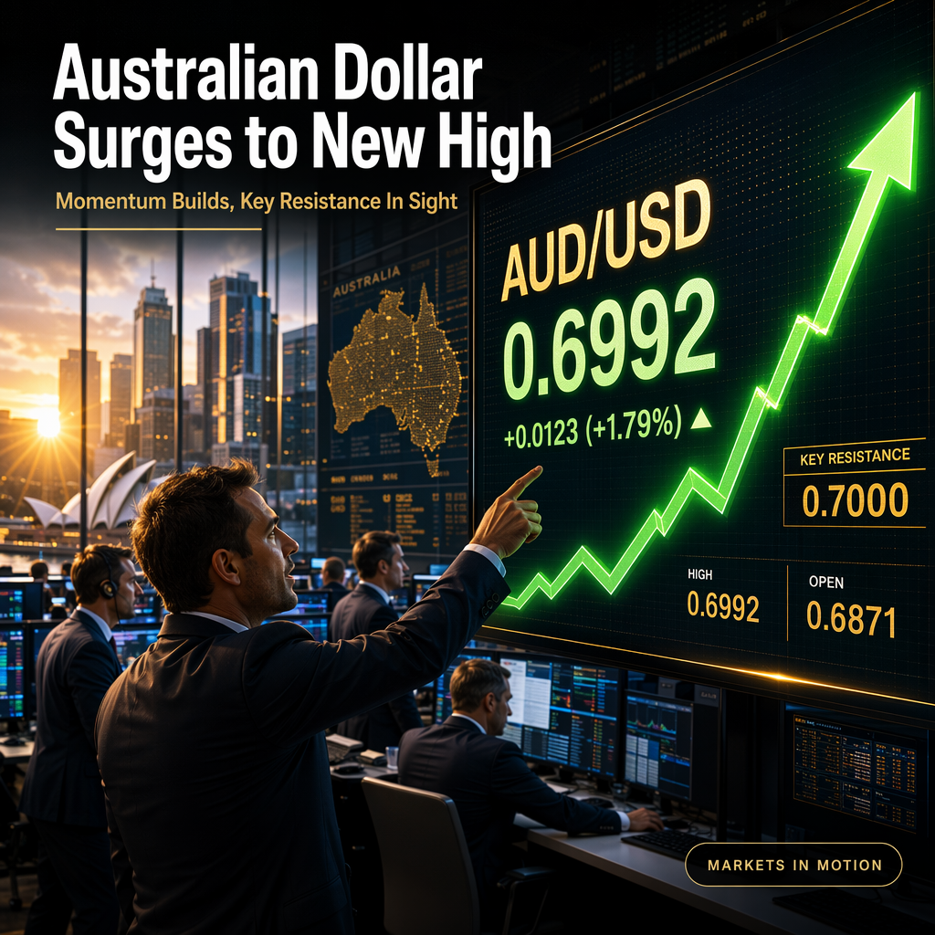 Australian Dollar Surges Toward Key Resistance, Momentum Builds for Further Gains