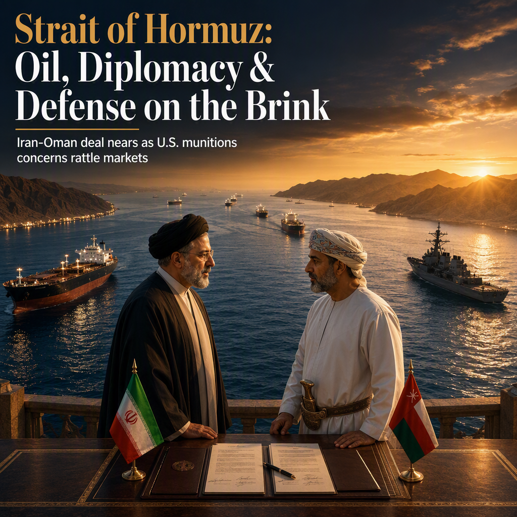 Iran-Oman Hormuz Deal Nears Completion Amid U.S. Munitions Supply Concerns, Impacting Oil and Defense Markets