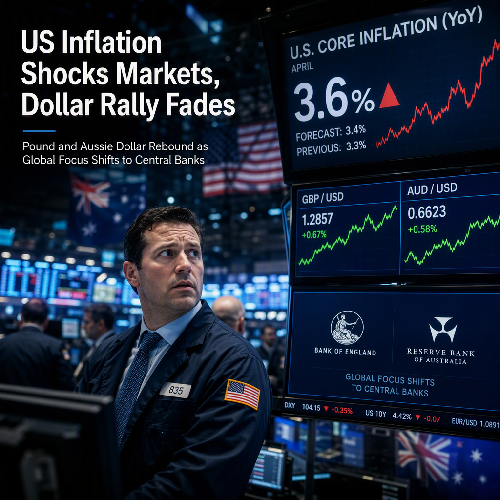 US Core Inflation Surprises to Upside, but Dollar Gains Fade as UK and Australian Currencies Recover