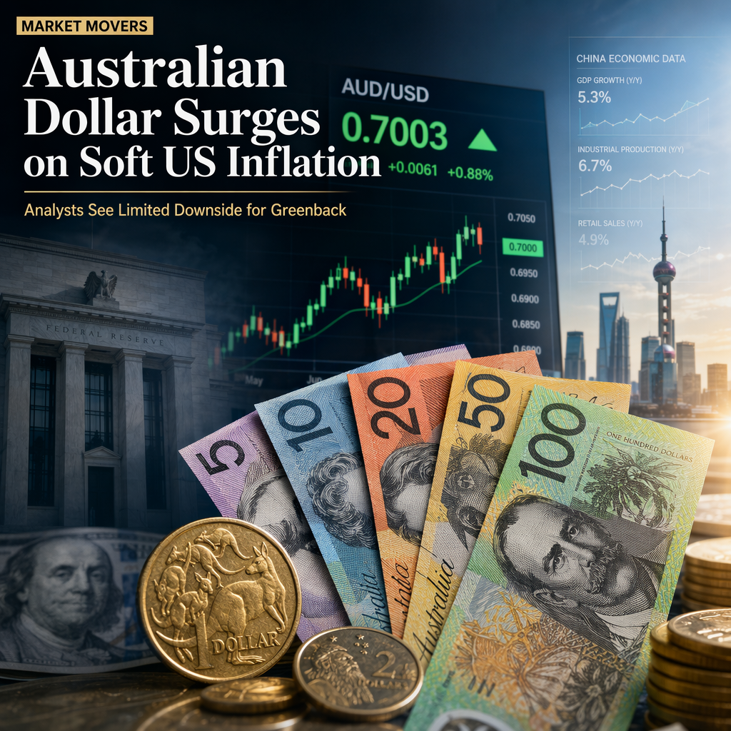 Australian Dollar Rises as Softer US Inflation Data Weighs on Greenback, but Analysts See Limited Downside for USD