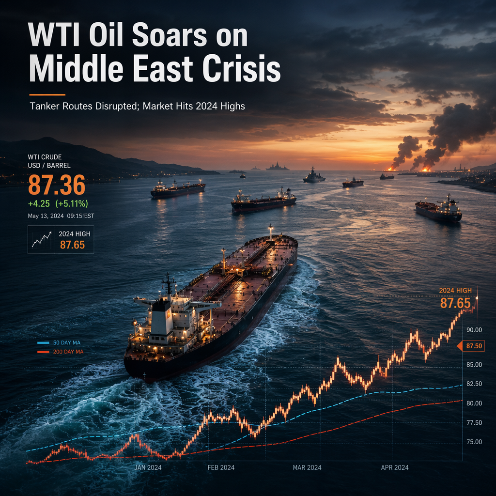 WTI Oil Prices Surge as Middle East Tensions Disrupt Key Shipping Routes