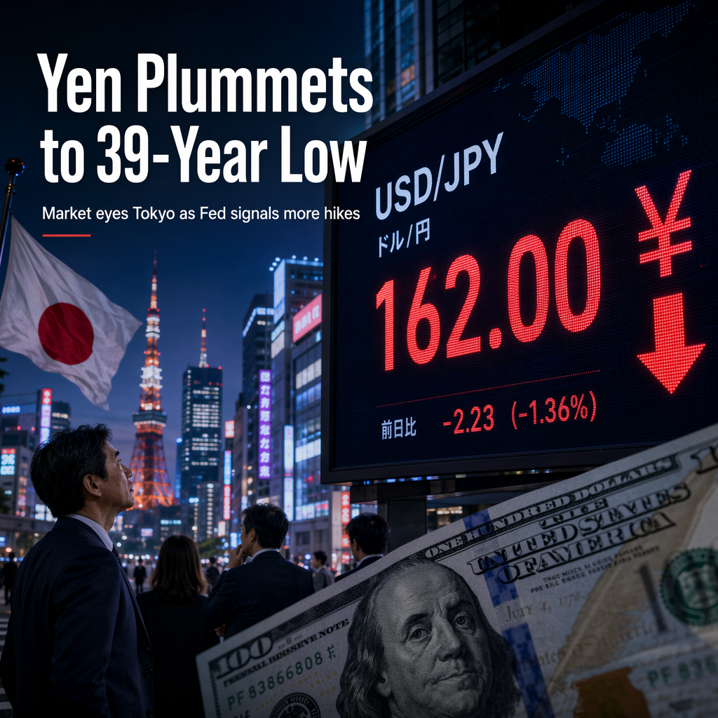 Yen Hits 39-Year Low Against Dollar Amid Fed Rate Hike Expectations
