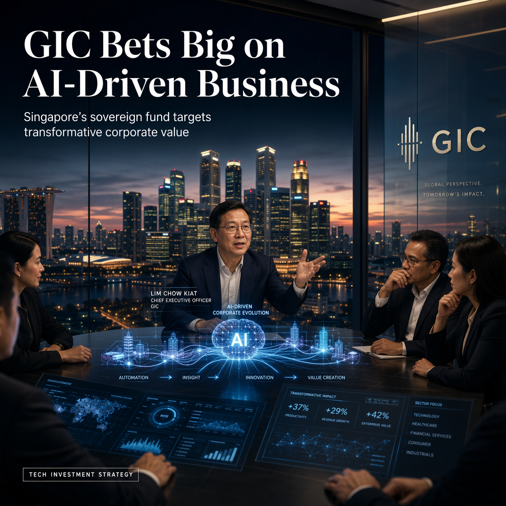 Singapore’s GIC Shifts Investment Focus to Companies Harnessing AI for Corporate Transformation