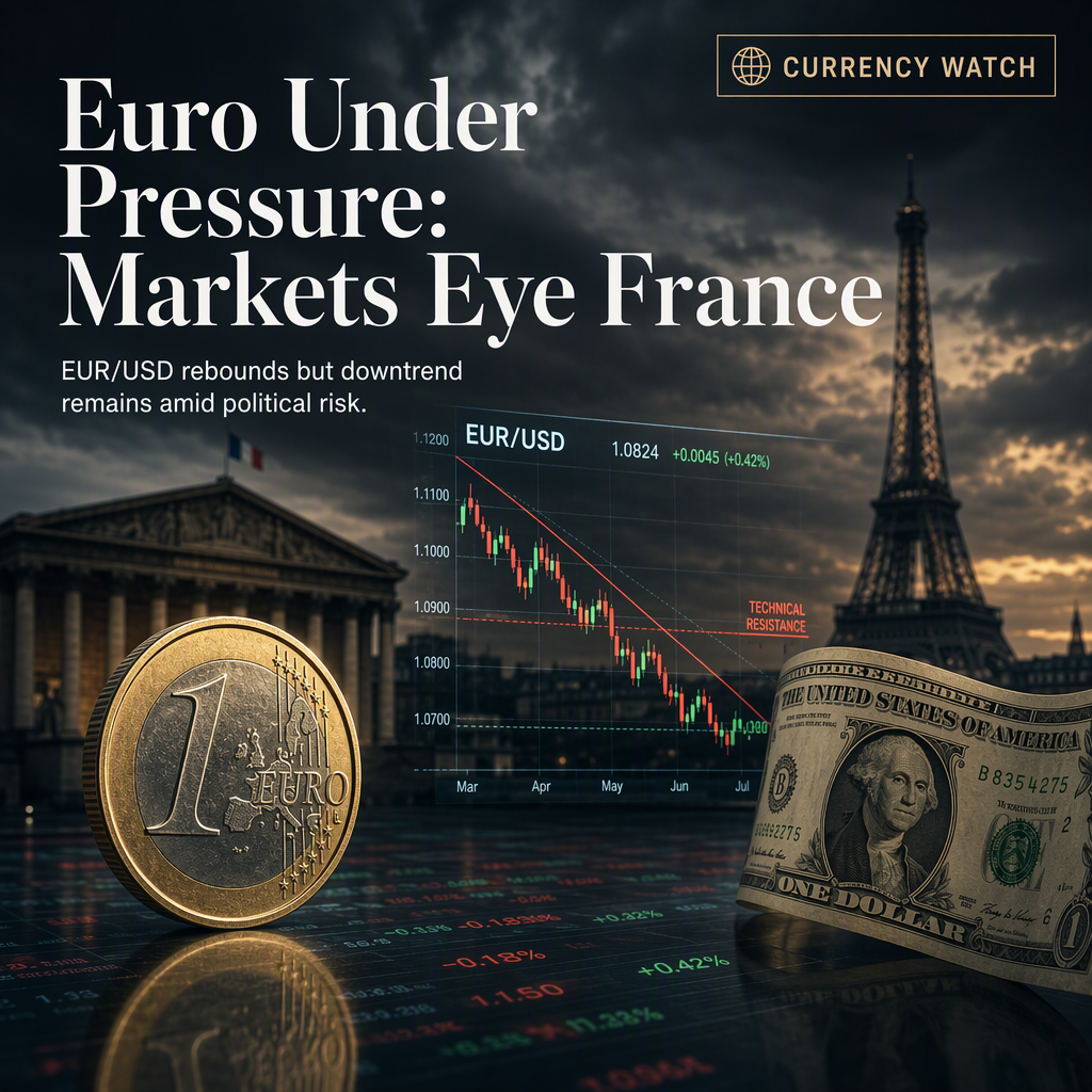 EUR/USD Recovers Slightly Amid French Political Concerns and Technical Downtrend