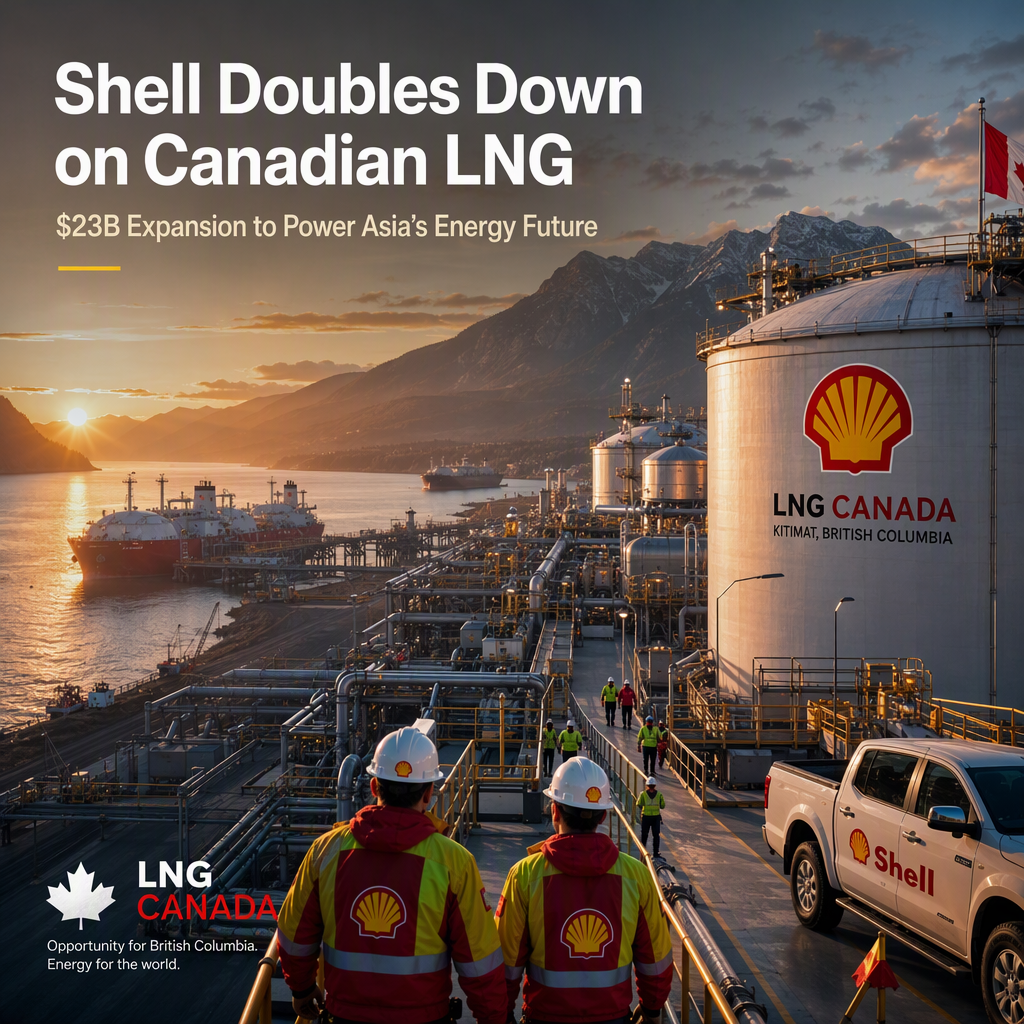 Shell-Led Consortium Approves $23 Billion LNG Canada Expansion, Doubling Production Capacity