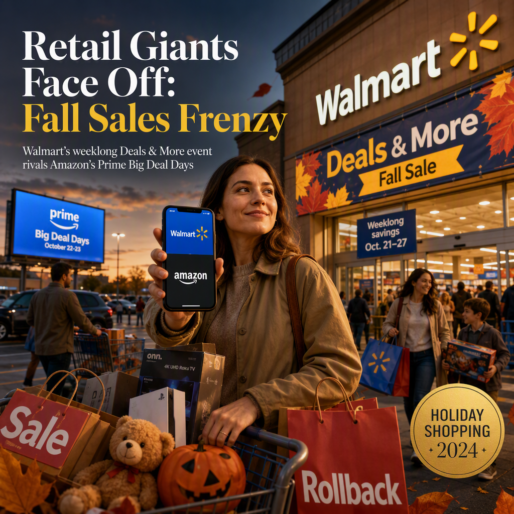 Walmart Launches Weeklong Fall Sale to Compete with Amazon Prime Big Deal Days