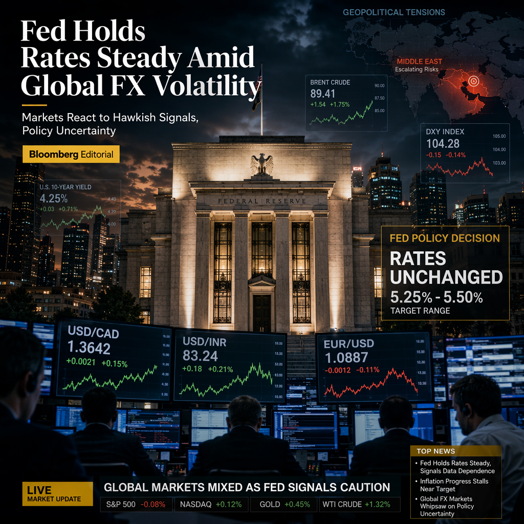 Fed Holds Rates Steady Amid Hawkish Signals, Global FX Markets React to Policy Uncertainty and Geopolitical Tensions