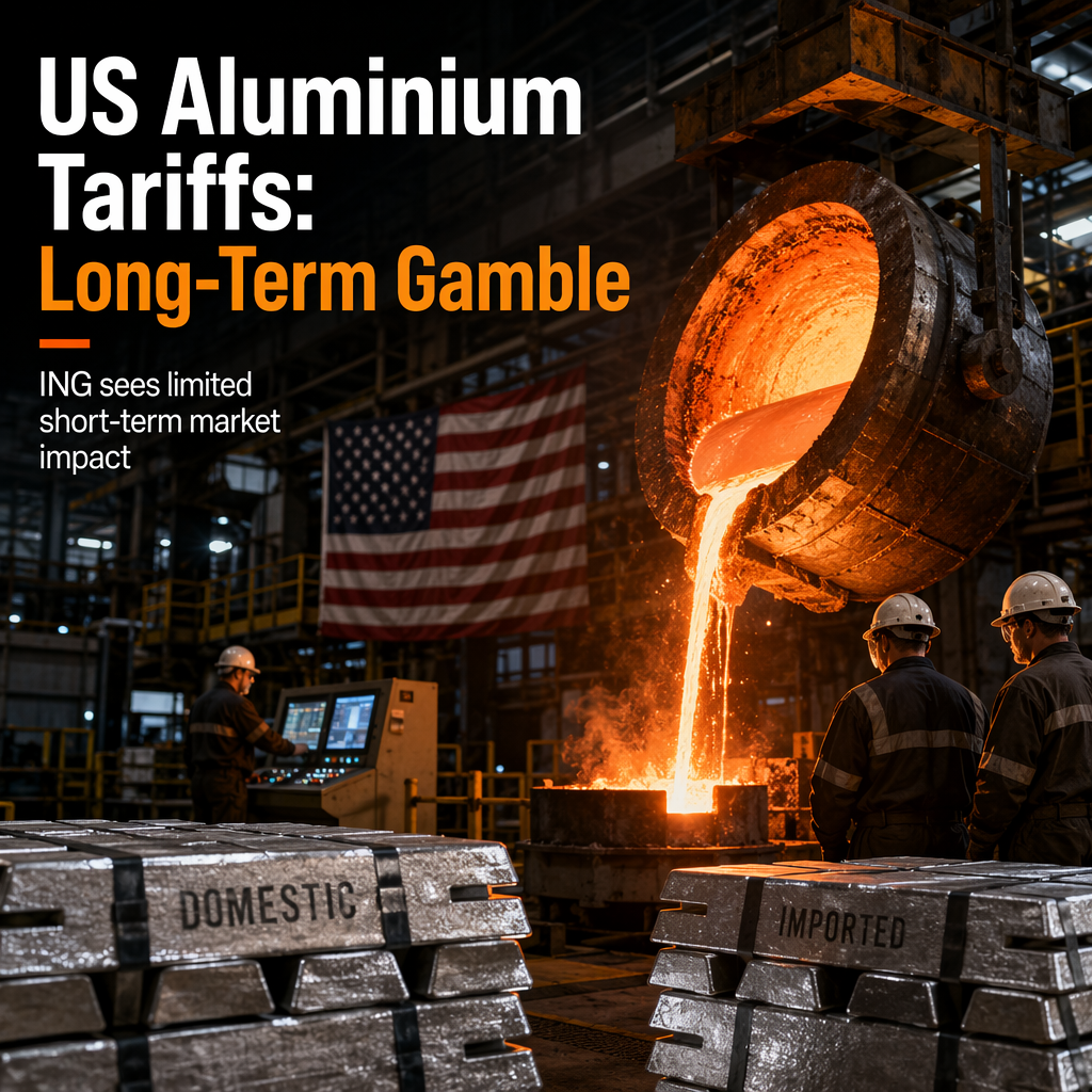 US Aluminium Tariff Adjustments Aim to Spur Domestic Smelting, ING Sees Limited Short-Term Impact