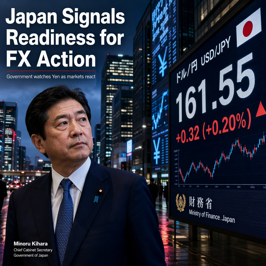 Japan’s Chief Cabinet Secretary Signals Readiness for FX Intervention Amid Yen Weakness