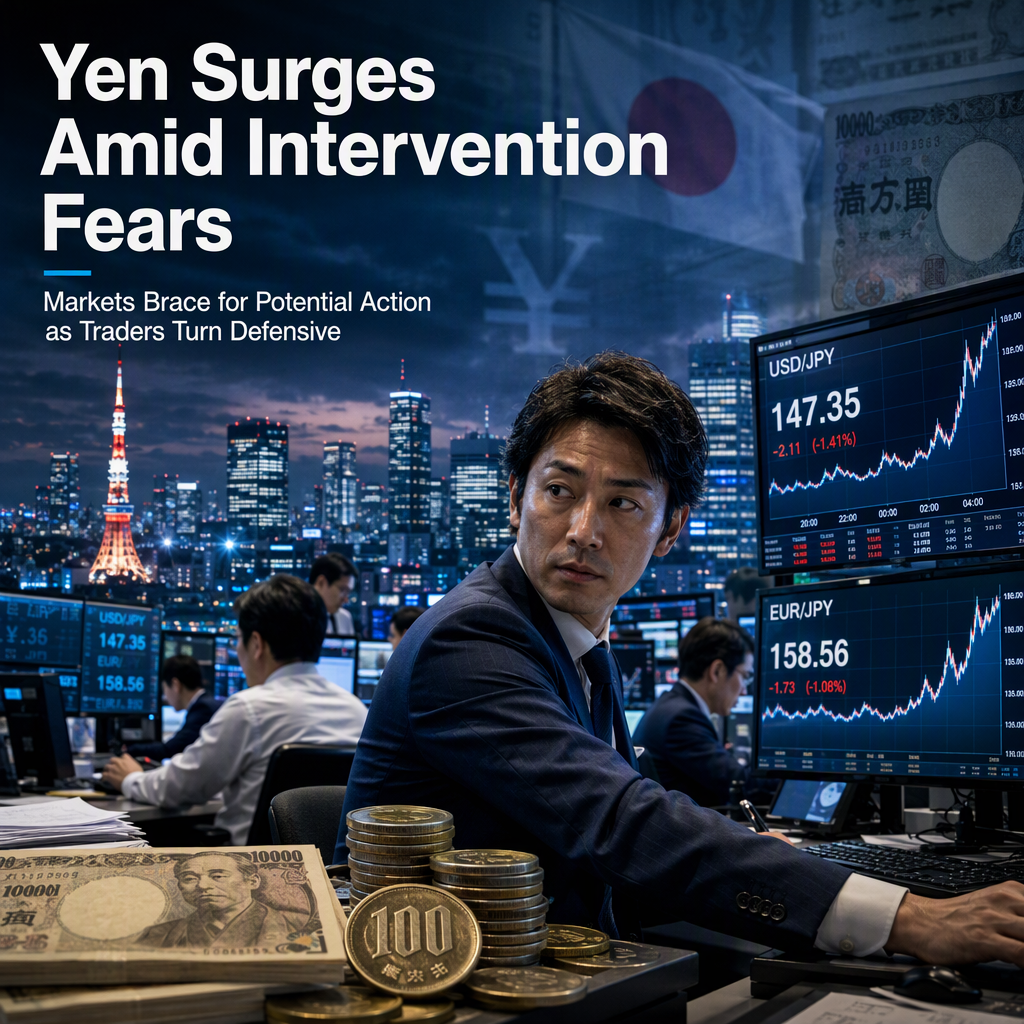 Yen Strengthens on Intervention Fears as Markets Brace for Potential Action