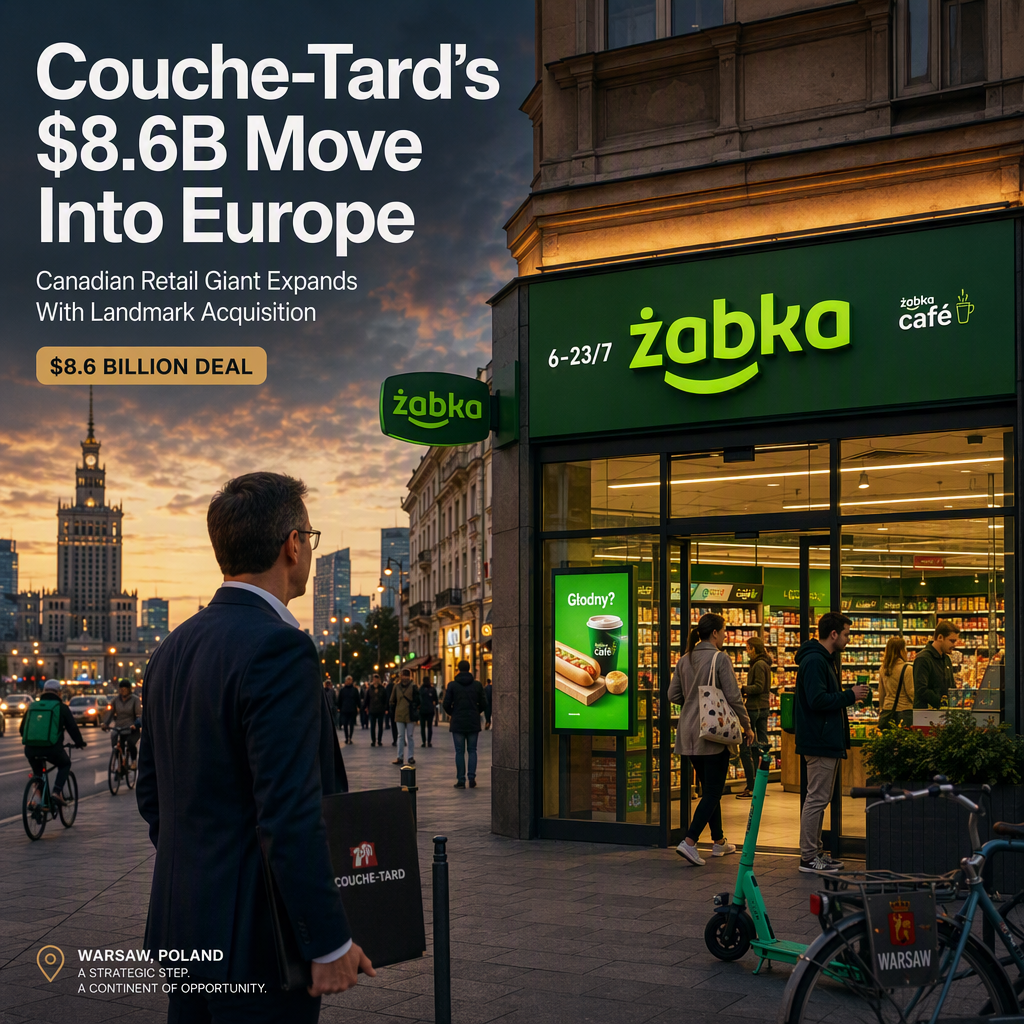 Alimentation Couche-Tard to Acquire Poland's Zabka Group for $8.6 Billion
