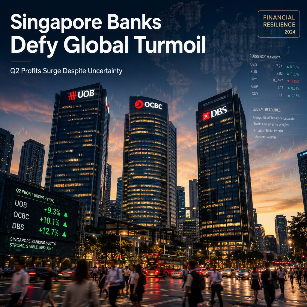 Singapore's Top Banks Post Robust Q2 Profits Despite Global Uncertainty
