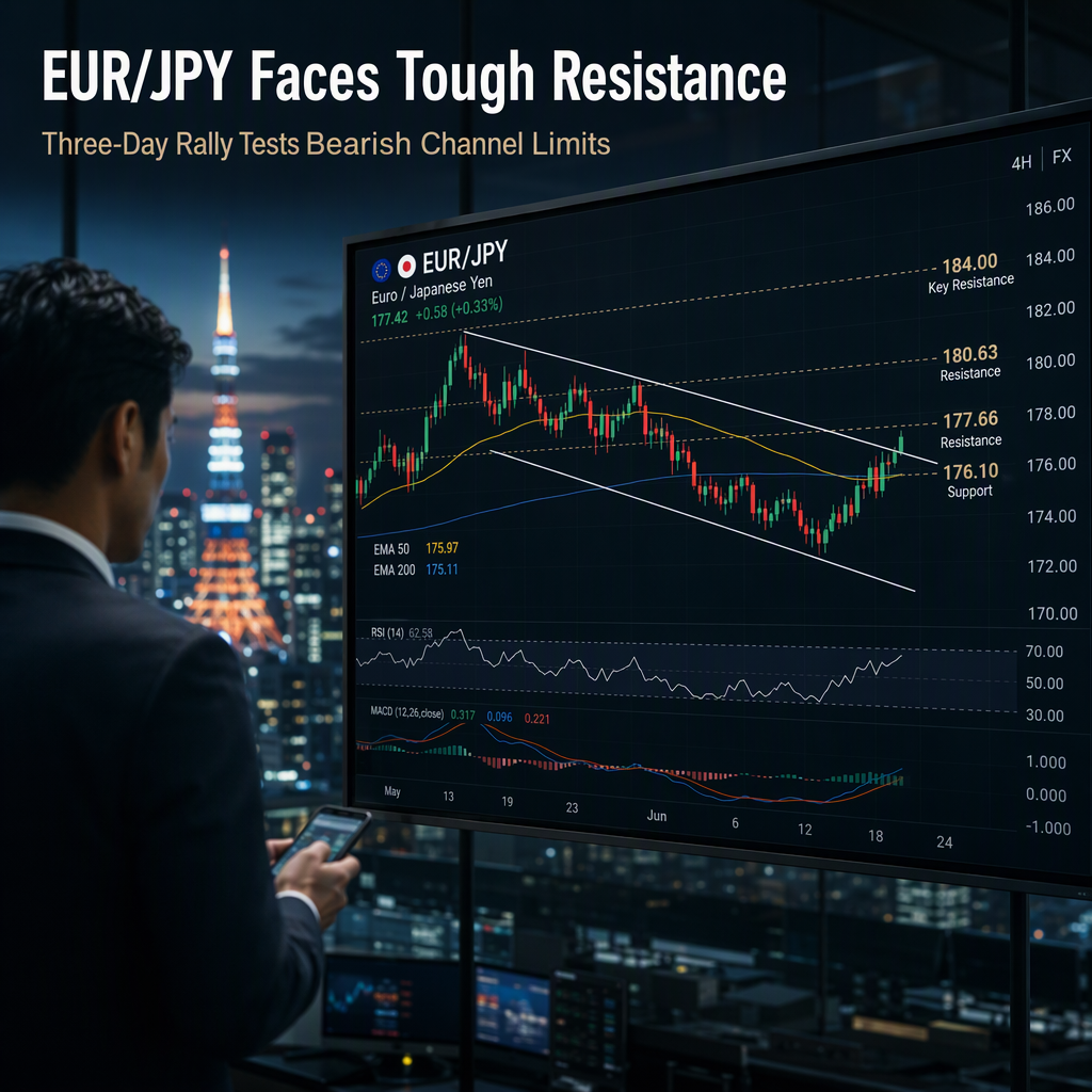 EUR/JPY Climbs for Third Day, Faces Key Technical Barriers Amid Bearish Channel
