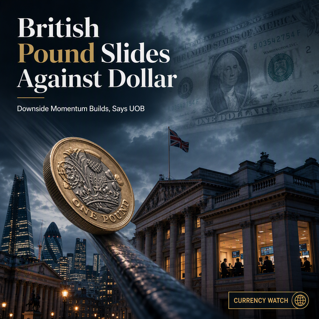 British Pound Faces Further Downside Pressure Against US Dollar, UOB Says