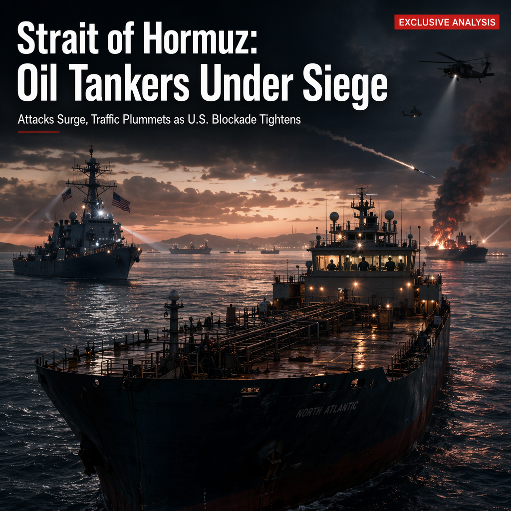 Oil Tanker Traffic Plummets in Strait of Hormuz Amid Surge in Iranian Attacks