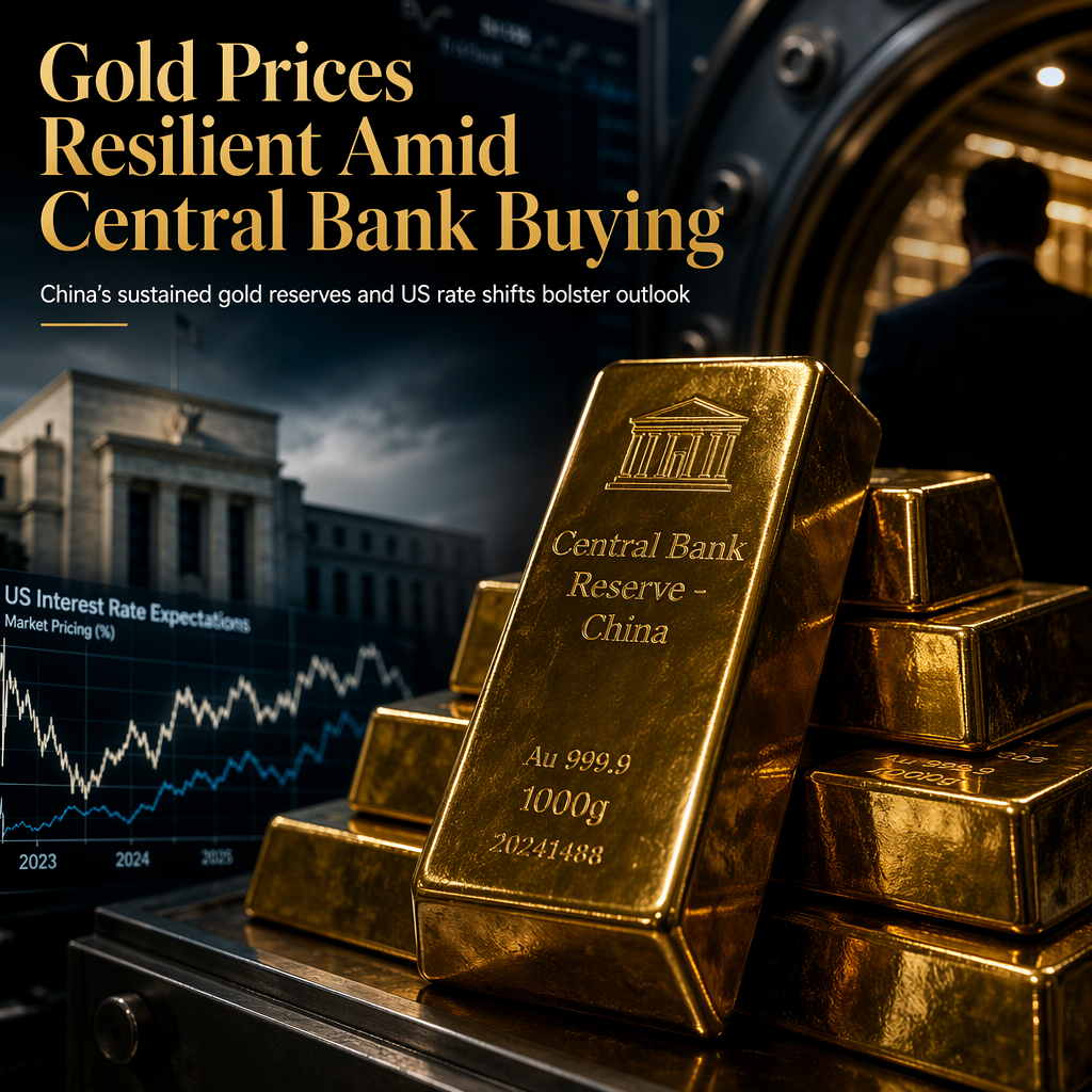 Gold Prices Supported by Persistent Central Bank Buying and US Rate Expectations, Says ING