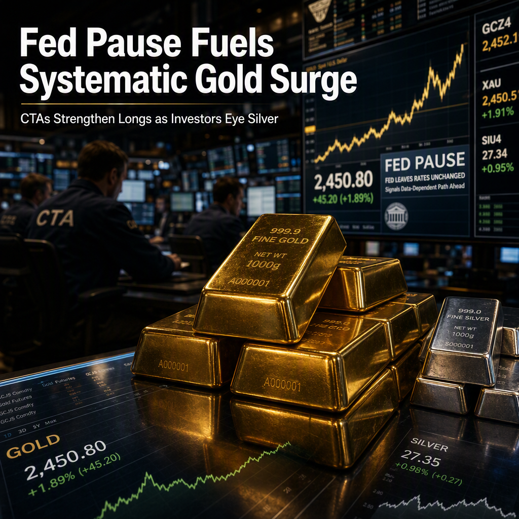 Fed Pause Bolsters Systematic Gold Demand as CTAs Strengthen Long Positions
