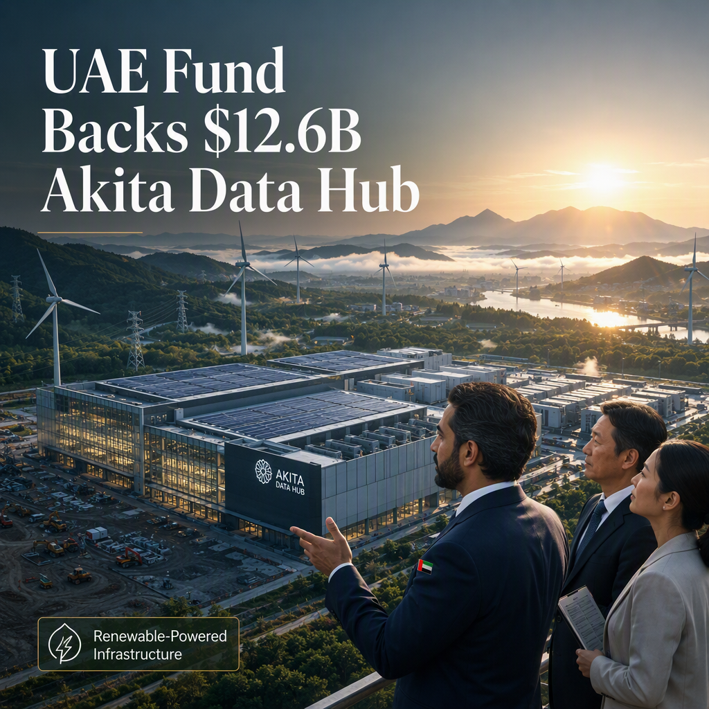 UAE Wealth Fund Eyes Major Investment in $12.6 Billion Akita Data Center Project