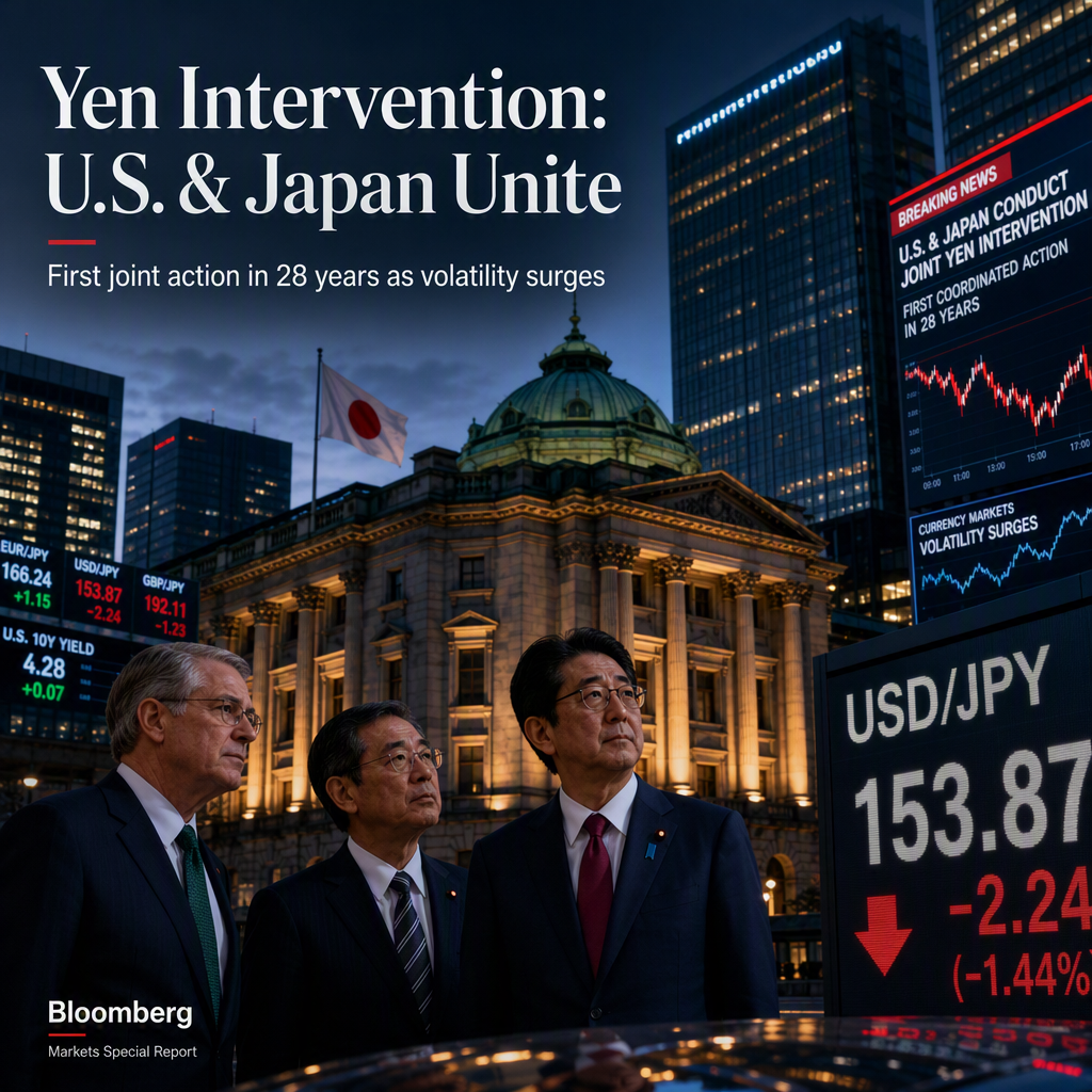 Japan and U.S. Launch First Joint Yen Intervention in 28 Years Amid Renewed Currency Volatility