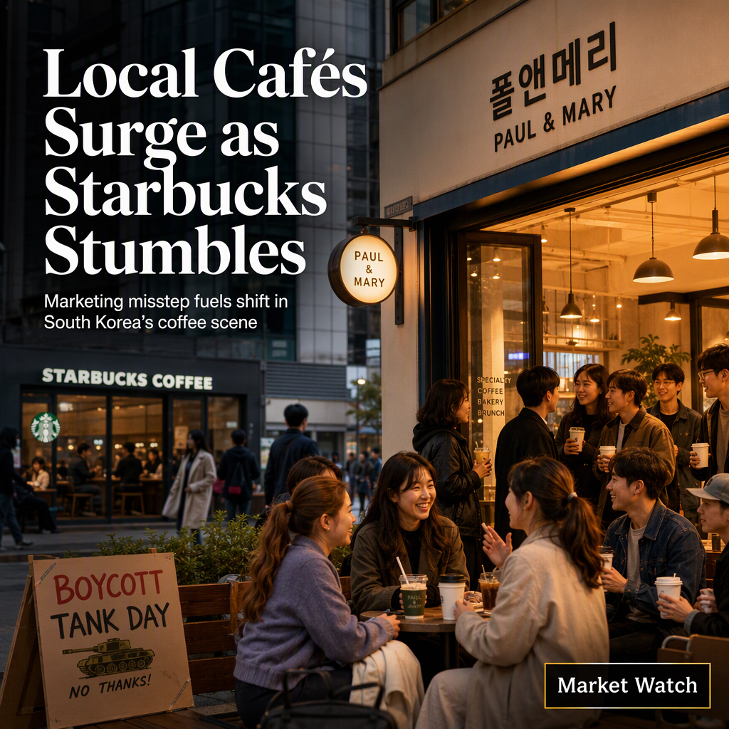 Starbucks Korea Faces Backlash as Local Coffee Chains Gain Ground After Marketing Controversy