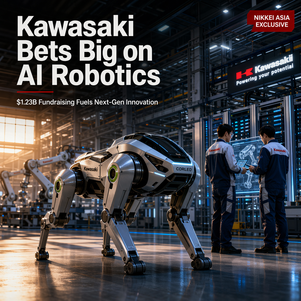 Kawasaki Heavy Industries Launches $1.23 Billion Fundraising for AI and Robotics Expansion