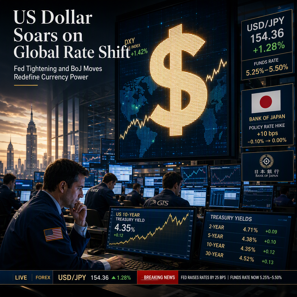 US Dollar Surges as Fed and BoJ Rate Hikes Shift Global Currency Dynamics