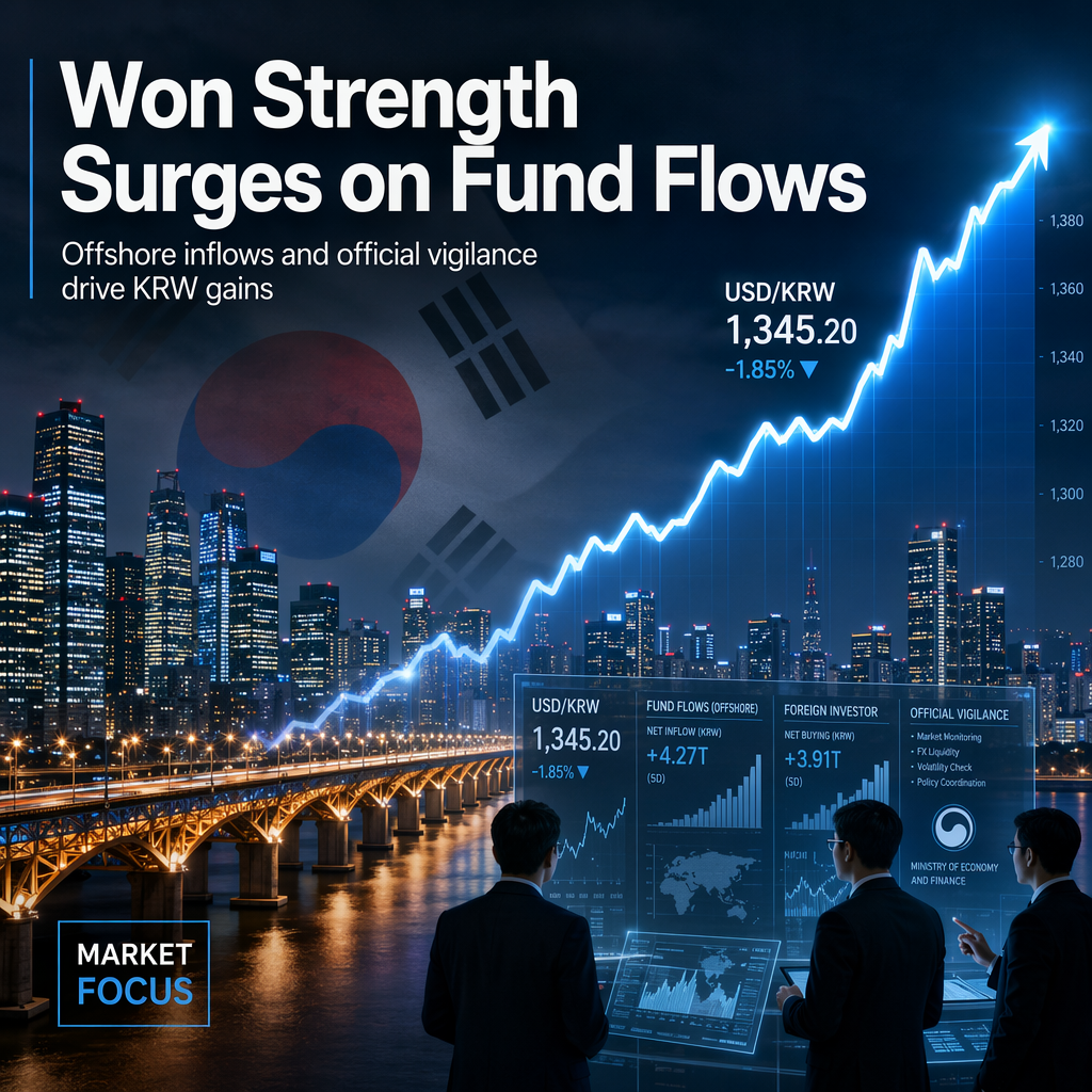 South Korean Won Strength Driven by Offshore Fund Inflows and Official Vigilance, Says OCBC