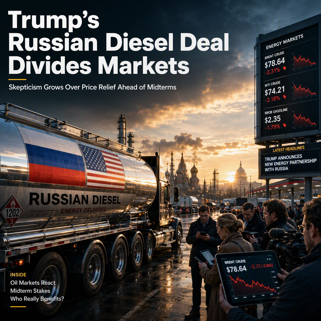 Trump Announces Russian Diesel Deal Ahead of Midterms, Analysts Skeptical on Price Relief