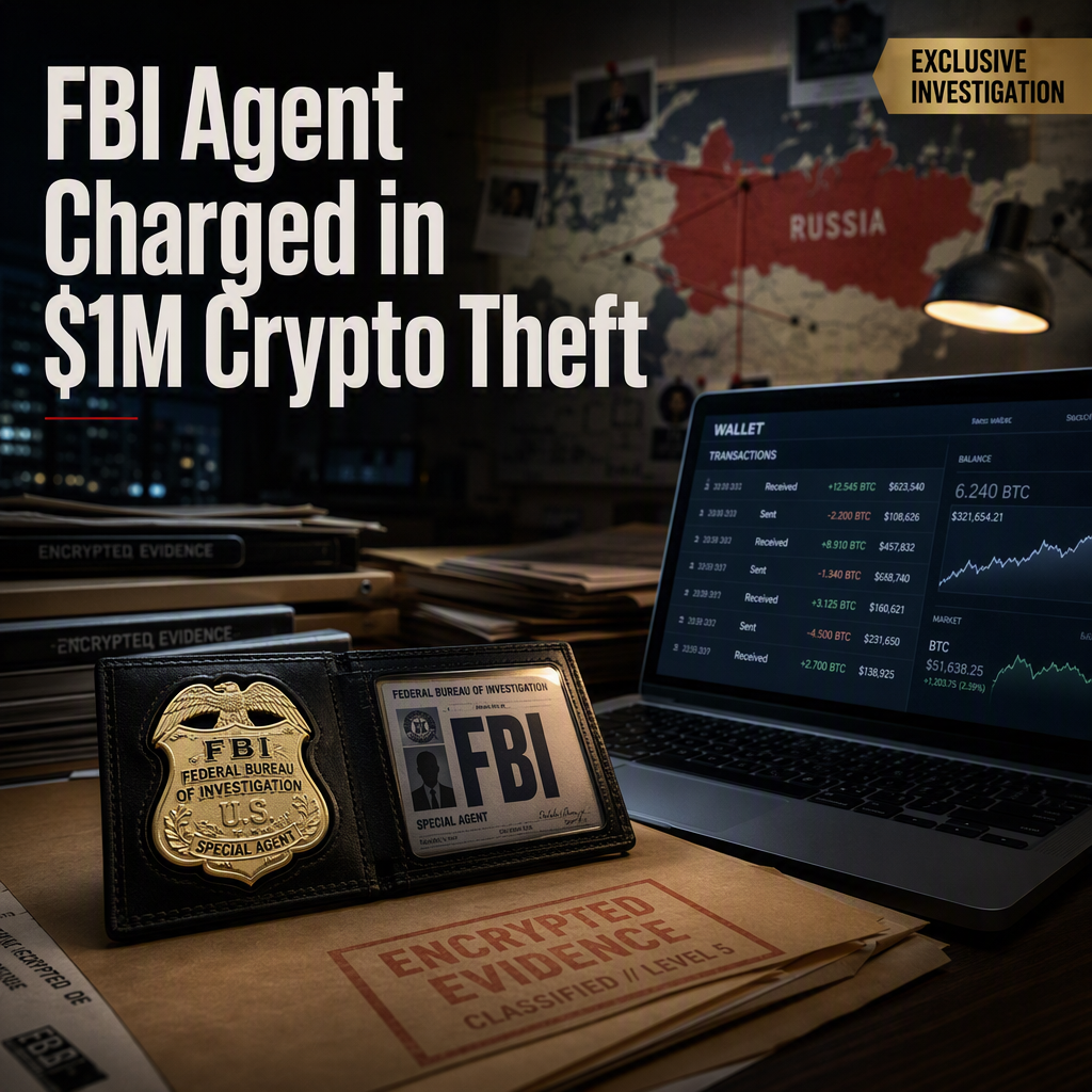 FBI Agent Charged With Stealing Nearly $1 Million in Crypto Linked to Russia
