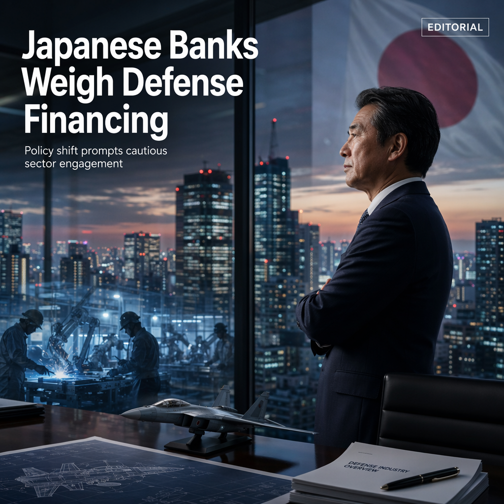 Japanese Banks Consider Financing Defense Firms Amid Policy Shift on Arms Exports