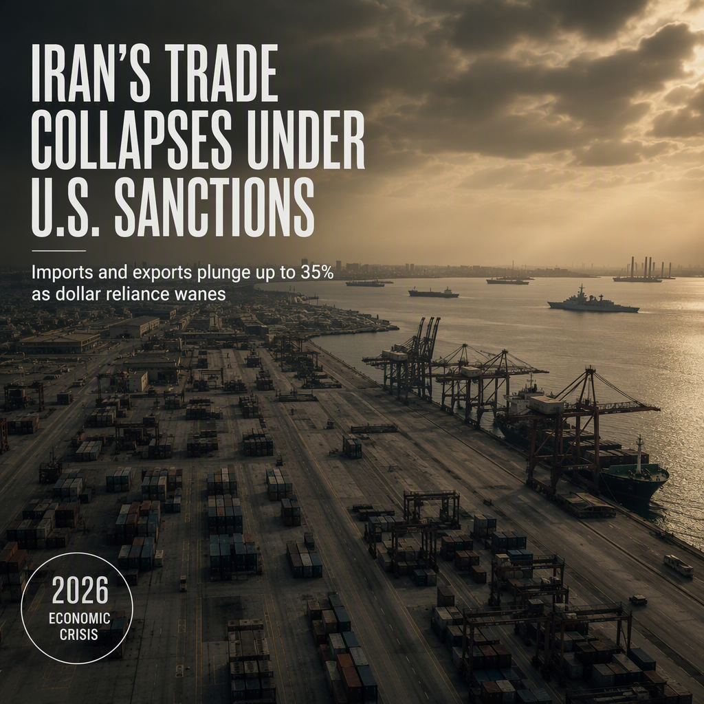 Iran's Trade Plummets 25-35% Amid Intensified U.S. Sanctions and Push to Reduce Dollar Reliance